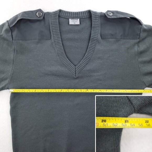 Austrian Army Sweater Vintage Military Wool Blend 2000s "5/108" Men's Large - Picture 6 of 11